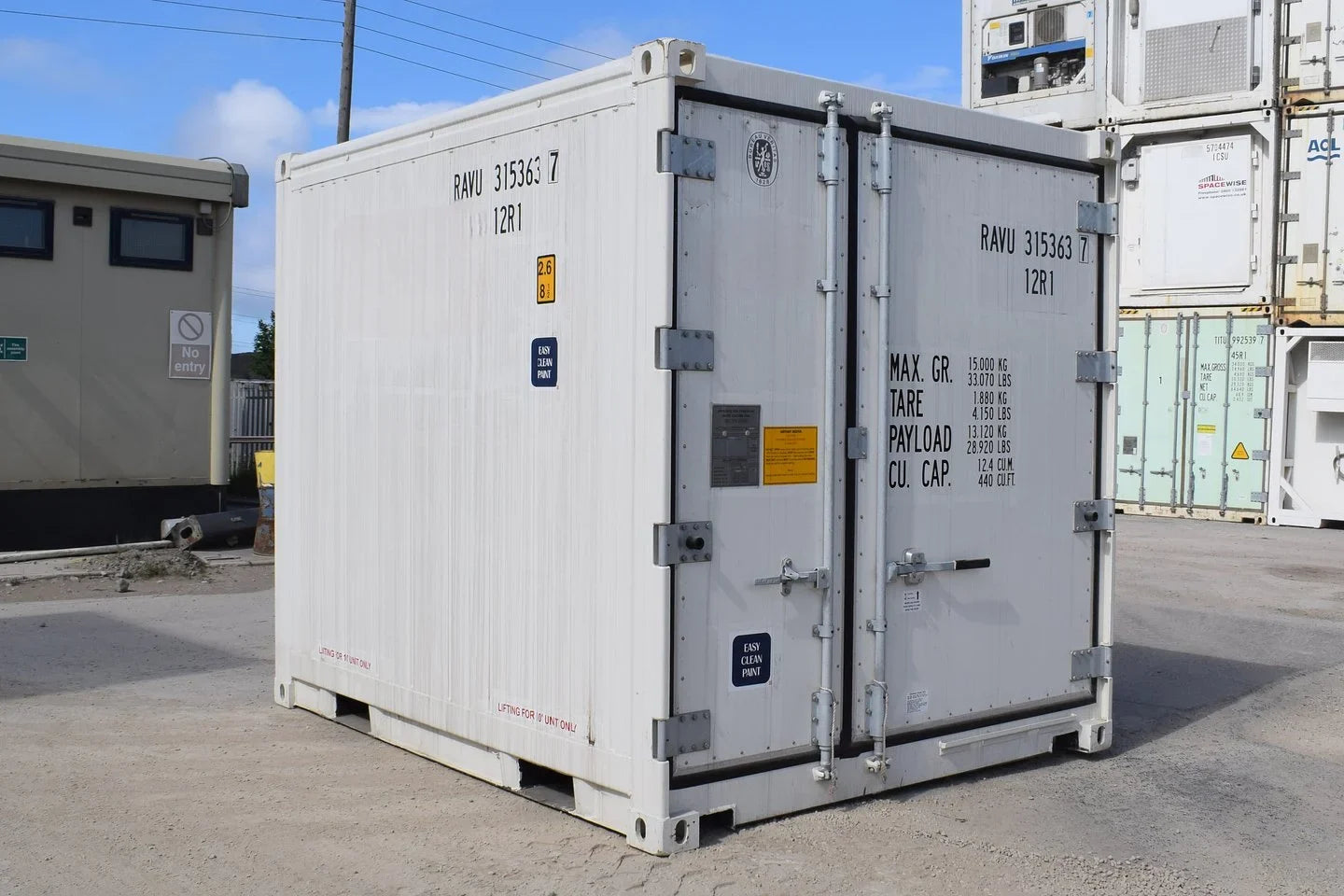 Novos contentores refrigerados de 10 pés
